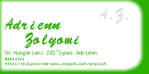 adrienn zolyomi business card